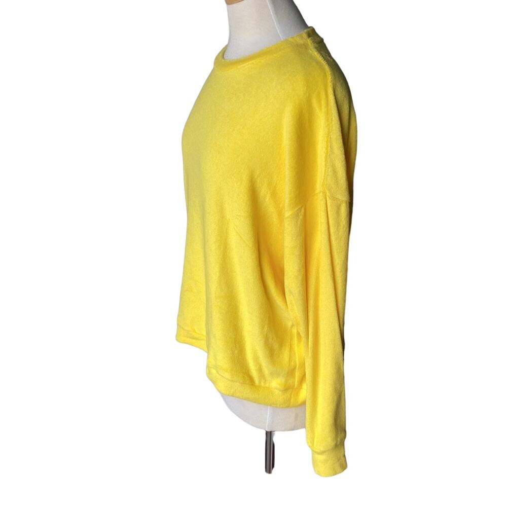 Mikoh Kimo 2 Crewneck Terry Cloth Sweatshirt In Starfruit Size 2/ Medium View 4